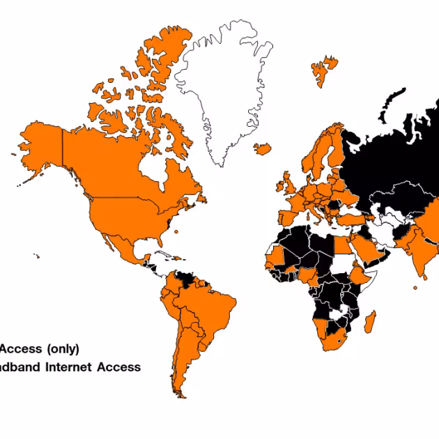 Internet Essential Service map